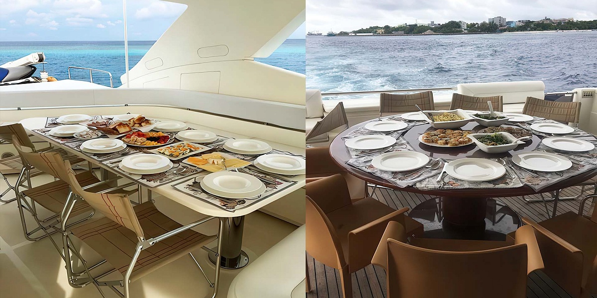 Аренда яхты Ferretti 881 Samara на Мальдивах